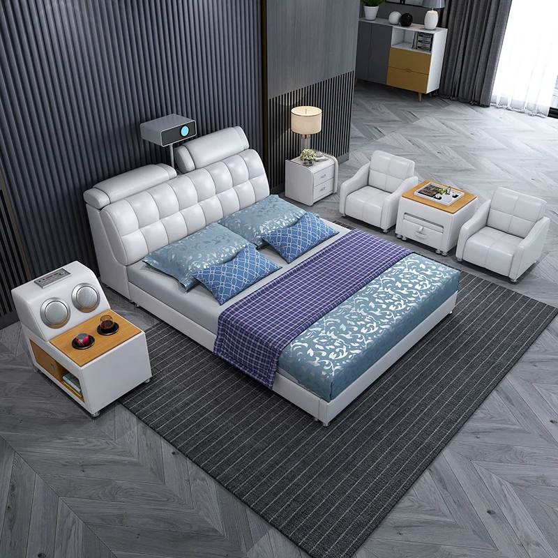 Aesthetic Dressing Bed Charger Electric Luxury Massage Bed King Multifunctional Muebles Para El Hogar Furniture Decoraction
Aesthetic Dressing Bed Charger Electric Luxury Massage Bed King Multifunctional Muebles Para El Hogar Furniture Decoraction