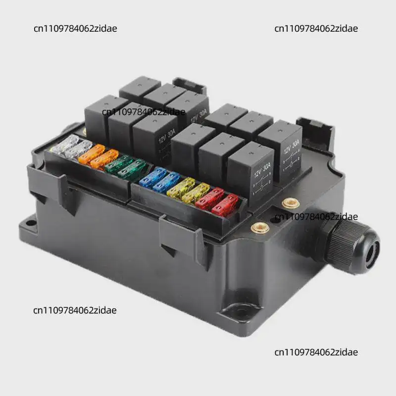 For 12 Way Waterproof Car Fuse Box Automotive Relay Holder Multi Circuit Protection Box for New Energy Vehicle
For 12 Way Waterproof Car Fuse Box Automotive Relay Holder Multi Circuit Protection Box for New Energy Vehicle