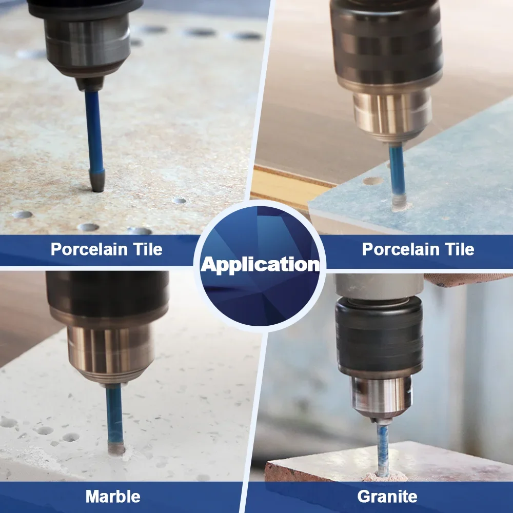 BRSCHNITT 10pcs/pack Dia 6mm Dry Diamond Drill Bit Set Core Drill Bit Round Shank for Porcelain Tile Ceramic Stone Granite
BRSCHNITT 10pcs/pack Dia 6mm Dry Diamond Drill Bit Set Core Drill Bit Round Shank for Porcelain Tile Ceramic Stone Granite