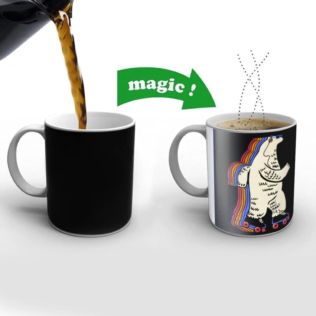 Roller Bear Creativity Change Color Chang mug Ceramic mug Hot Coffee Cup Breakfast Cup Mug Friend Gift
Roller Bear Creativity Change Color Chang mug Ceramic mug Hot Coffee Cup Breakfast Cup Mug Friend Gift