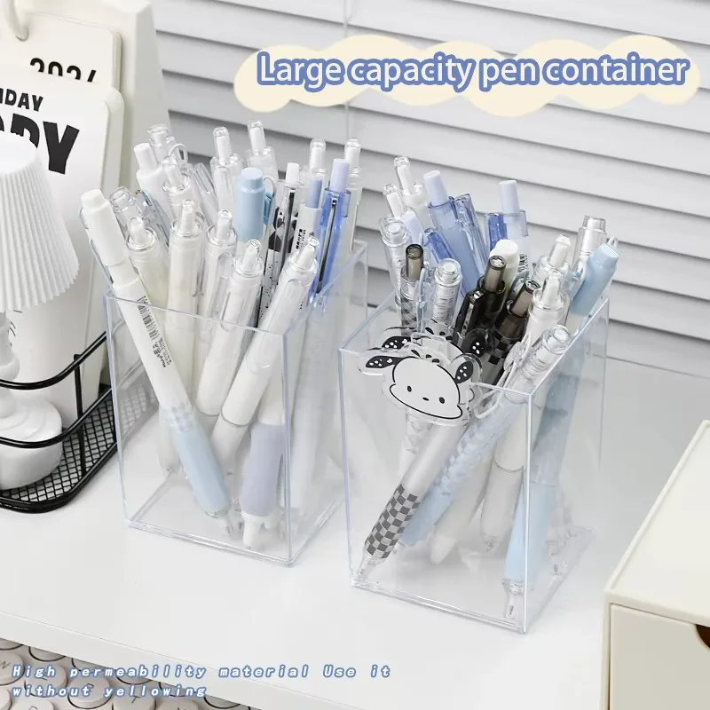 Acrylic Transparent Pen Holder Student Desktop Organizer Box for Girls Office Stationery Cosmetic Storage Bucket School Supplies
Acrylic Transparent Pen Holder Student Desktop Organizer Box for Girls Office Stationery Cosmetic Storage Bucket School Supplies