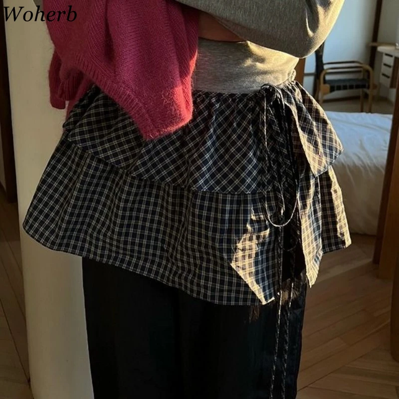 Vintage клетчатая юбка Faldas Mujer De Moda 2022, женская одежда, бандажные повседневные мини-юбки с высокой талией Jupe, модные корейские юбки Saia
Vintage клетчатая юбка Faldas Mujer De Moda 2022, женская одежда, бандажные повседневные мини-юбки с высокой талией Jupe, модные корейские юбки Saia