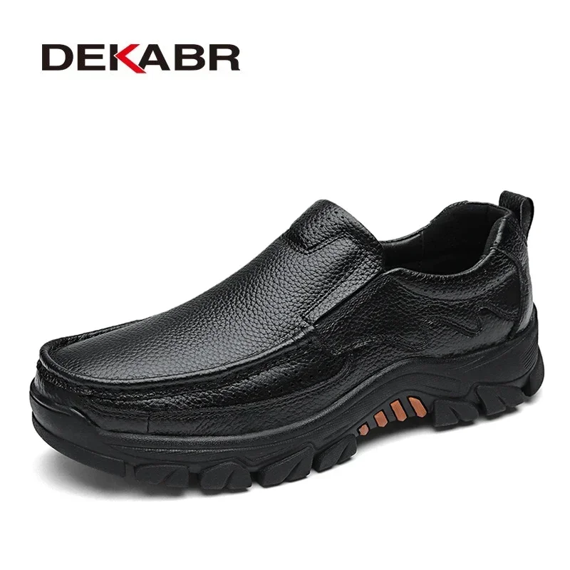 DEKABR 100% Genuine Leather Men Shoes Soft Men Casual Loafers High Quality Men Shoes Breathable Men Fashion Luxury Flats
DEKABR 100% Genuine Leather Men Shoes Soft Men Casual Loafers High Quality Men Shoes Breathable Men Fashion Luxury Flats