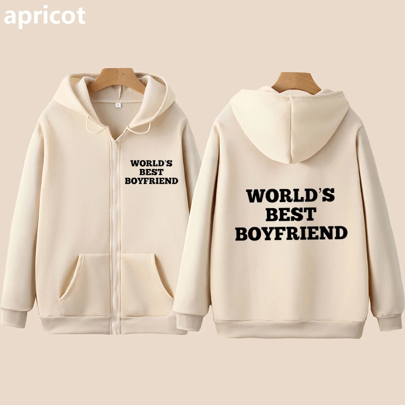 World's Best Boyfriend Zip up Hoodie Funny Men Women Cardigan Tops Y2k Grunge Sweatshirt Jacket Autumn Winter 2000s Emo Clothes
World's Best Boyfriend Zip up Hoodie Funny Men Women Cardigan Tops Y2k Grunge Sweatshirt Jacket Autumn Winter 2000s Emo Clothes