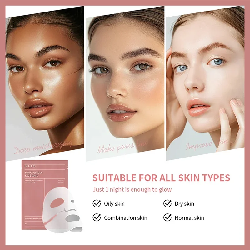 2025 Bio Collagen Face Mask Shrink Pores Deep Hydrating Overnight Mask Moisturizing Refreshing Brightening Face Skin Care
2025 Bio Collagen Face Mask Shrink Pores Deep Hydrating Overnight Mask Moisturizing Refreshing Brightening Face Skin Care