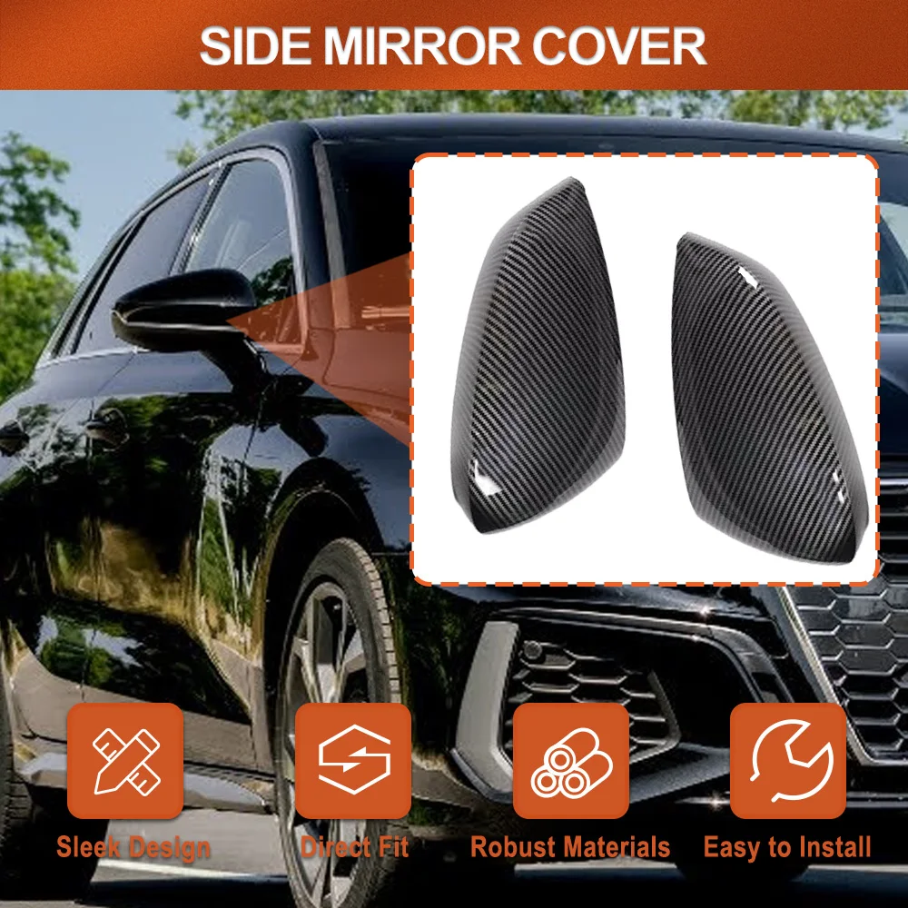 For Audi A3 S3 RS3 8Y 2021-2024 Rearview Side Mirror Cover Wing Cap Exterior Door Rear View Case Trim Carbon Fiber ABS
For Audi A3 S3 RS3 8Y 2021-2024 Rearview Side Mirror Cover Wing Cap Exterior Door Rear View Case Trim Carbon Fiber ABS