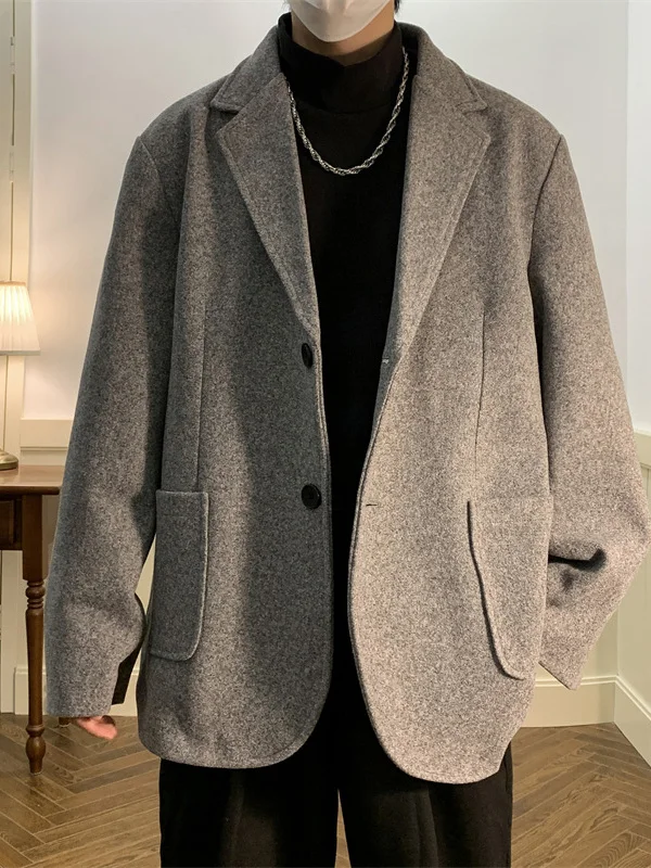 Мужской зимний шерстяной пиджак с флисовой подкладкой, повседневный, легкий, стильный, модный, с декоративными пуговицами, не требует глажки
Мужской зимний шерстяной пиджак с флисовой подкладкой, повседневный, легкий, стильный, модный, с декоративными пуговицами, не требует глажки