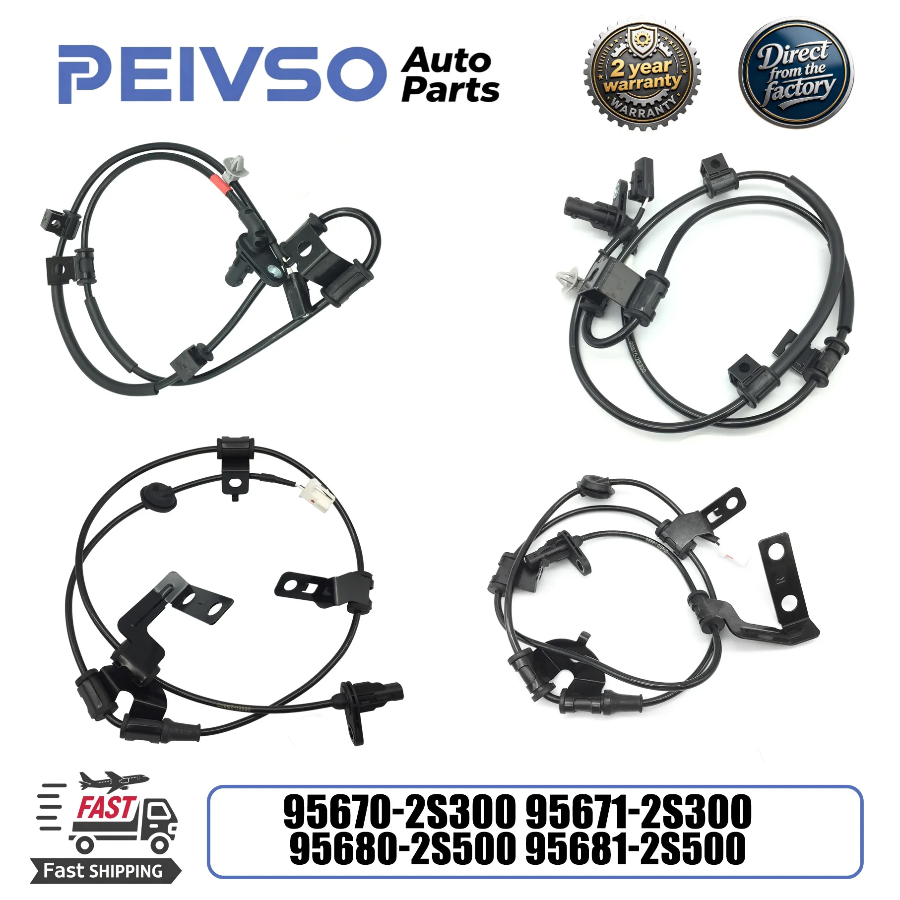 95670-2S300 95671-2S300 95680-2S500 95681-2S500 Front Rear LH/RH ABS Wheel Speed Sensor For Hyundai Tucson 2010-2015
95670-2S300 95671-2S300 95680-2S500 95681-2S500 Front Rear LH/RH ABS Wheel Speed Sensor For Hyundai Tucson 2010-2015