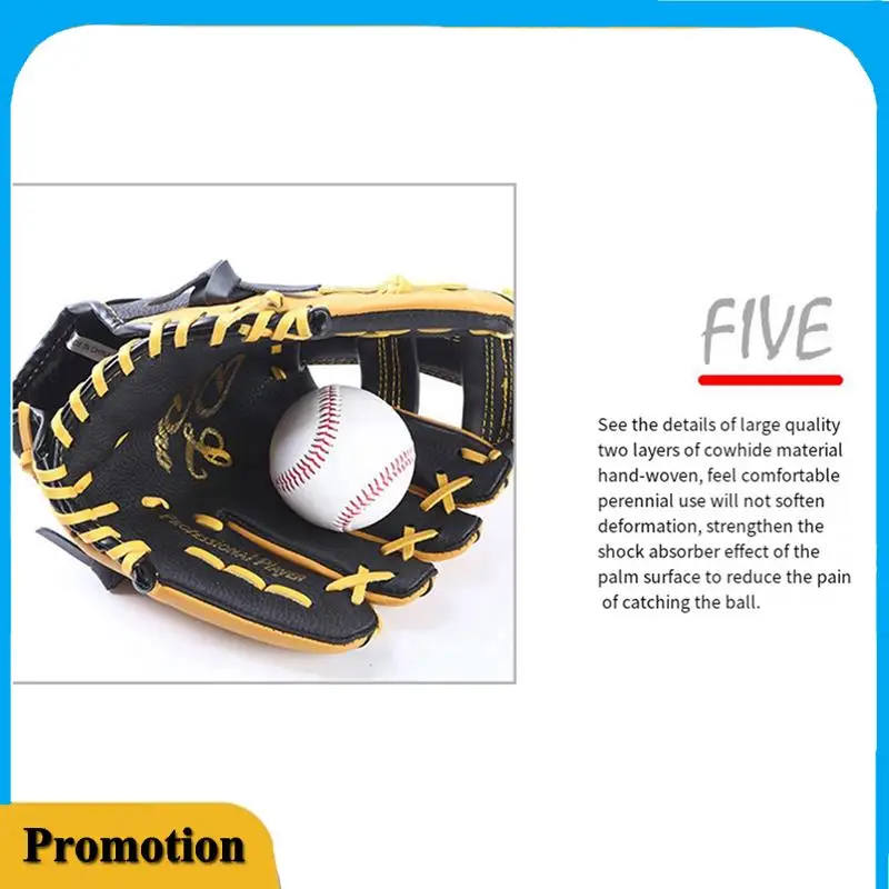 Portable 1 Pcs Double Layer Cowhide Baseball Glove Batting Gloves 11.5Inch, Suitable For Teenagers
Portable 1 Pcs Double Layer Cowhide Baseball Glove Batting Gloves 11.5Inch, Suitable For Teenagers