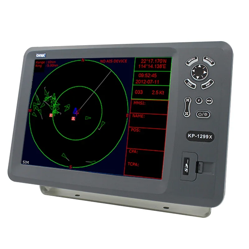 ONWA KP-1299X (New!) 5-in-1 Marine GPS Chart Plotter + Class B AIS Transponder + fish finde +marine Radar Function
ONWA KP-1299X (New!) 5-in-1 Marine GPS Chart Plotter + Class B AIS Transponder + fish finde +marine Radar Function