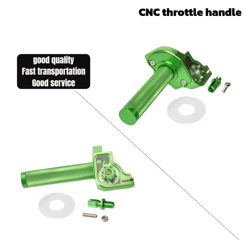 Green Off-Road Motorcycle Universal Twist Throttle for CQR/CRF – CNC Detachable Structure Visible Grip Boosted Riding Control
Green Off-Road Motorcycle Universal Twist Throttle for CQR/CRF – CNC Detachable Structure Visible Grip Boosted Riding Control