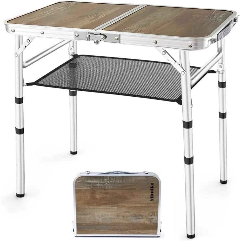 Small Folding Table,3 Adjustable Heights Foldable Table, Camping Table,Outdoor Folding Table with Storage Mesh Layer,Portable Ta
Small Folding Table,3 Adjustable Heights Foldable Table, Camping Table,Outdoor Folding Table with Storage Mesh Layer,Portable Ta