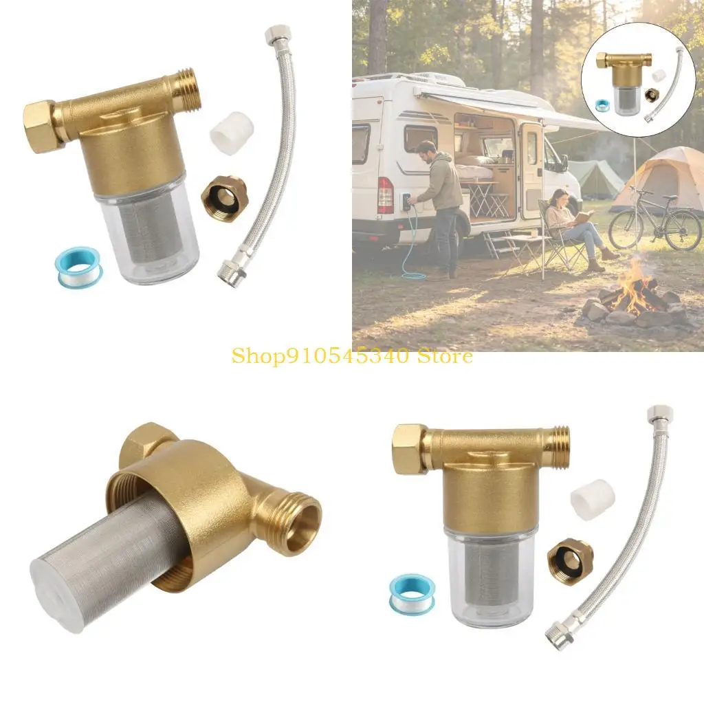 U2JA Large capacity 12 Liquid Pre Filter Brass Housing With Installation Parts For Home Vehicle Boat 40 Mesh Reusable Design
U2JA Large capacity 12 Liquid Pre Filter Brass Housing With Installation Parts For Home Vehicle Boat 40 Mesh Reusable Design