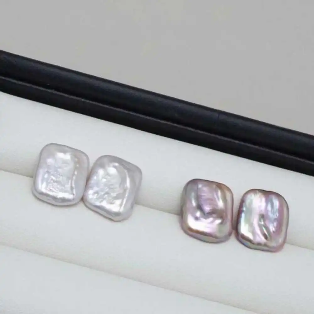 Square Baroque Pearl Stud Earrings 925 Silver Ear Needle Gift Cultured Christmas SOLID
Square Baroque Pearl Stud Earrings 925 Silver Ear Needle Gift Cultured Christmas SOLID