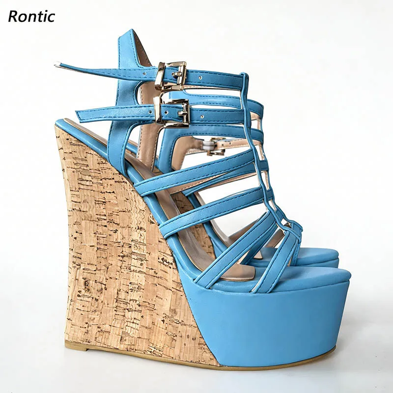 Женские пробковые босоножки на танкетке Rontic ручной работы: элегантный дизайн, качество ручной работы для теплой погоды, модная обувь, размер США, большие размеры 5-20
Женские пробковые босоножки на танкетке Rontic ручной работы: элегантный дизайн, качество ручной работы для теплой погоды, модная обувь, размер США, большие размеры 5-20