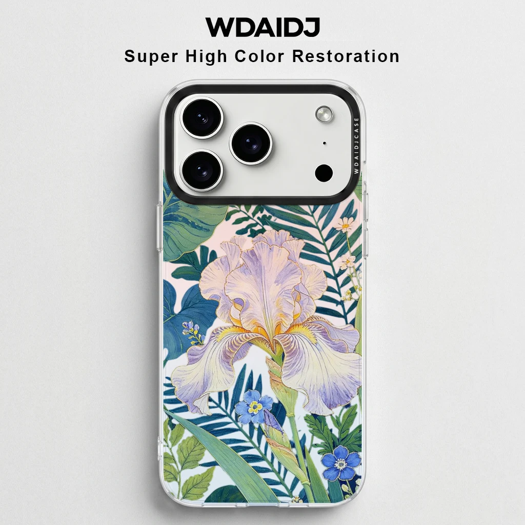 Vintage Iris Botanical Print Phone Case For iPhone 13 14 15 16 17 Anti Scratch Flexible Case In Lush Tropical Garden Style
Vintage Iris Botanical Print Phone Case For iPhone 13 14 15 16 17 Anti Scratch Flexible Case In Lush Tropical Garden Style