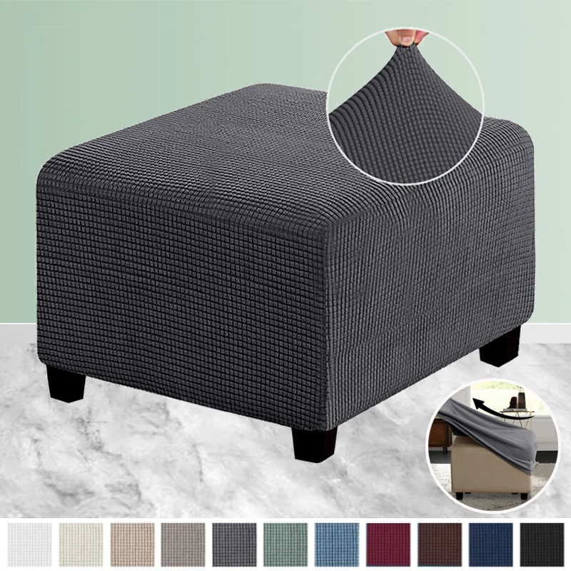 Pure Color Ottoman Rectangle Footrest Durable Footstool Protector Covers Stretch Fabric Storage Pouf Ottoman Covers for Home
Pure Color Ottoman Rectangle Footrest Durable Footstool Protector Covers Stretch Fabric Storage Pouf Ottoman Covers for Home