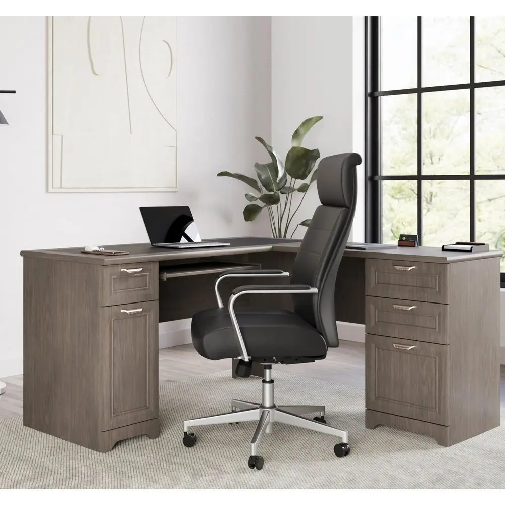 Magellan 59 W LShape Corner Computer Desk, Gray
Magellan 59 W LShape Corner Computer Desk, Gray