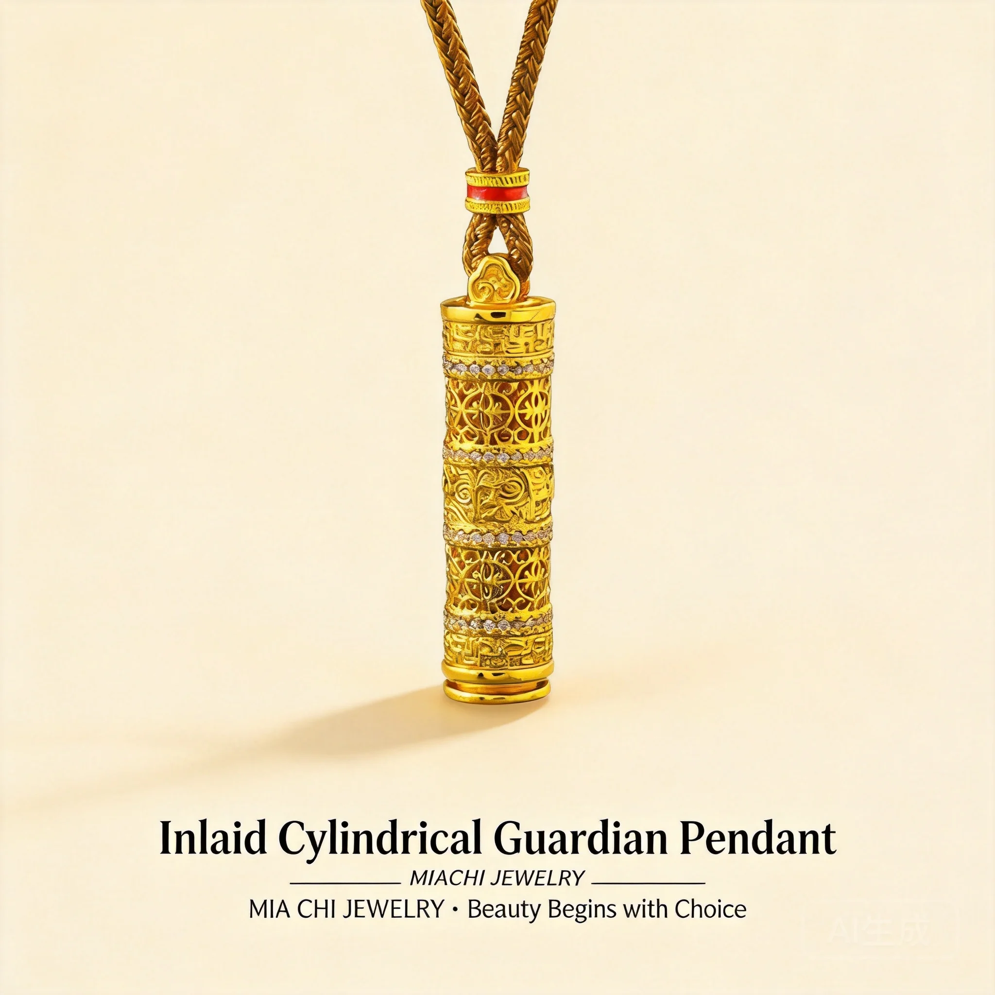 24k Gold Plated Chinese Style Lucky Blessing Rotatable Cylinder Pendant Inlaid Rhinestone Protector Amulet Necklace Sweater Chai
24k Gold Plated Chinese Style Lucky Blessing Rotatable Cylinder Pendant Inlaid Rhinestone Protector Amulet Necklace Sweater Chai