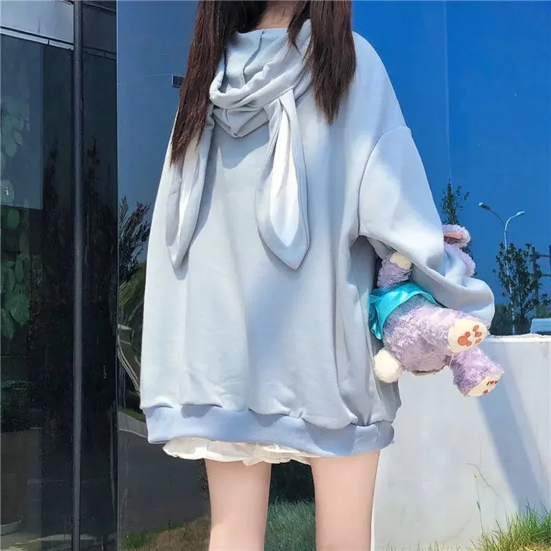 Rabbit Tops Pink Sweet Long Sleeve Hooded Sweatshirts Spring Autumn Y2k Harajuku Cute Loose Kawaii Hoodie Casual Fashion Women
Rabbit Tops Pink Sweet Long Sleeve Hooded Sweatshirts Spring Autumn Y2k Harajuku Cute Loose Kawaii Hoodie Casual Fashion Women