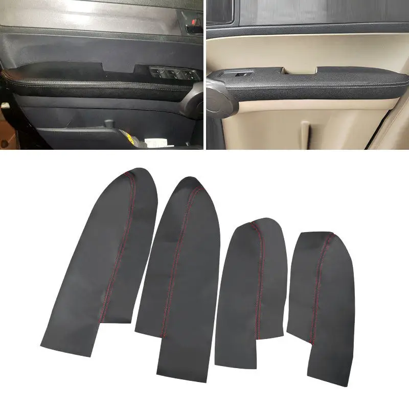 4pcs Car Interior Door Handle Armrest Panel Cover Black Microfiber Leather Red Line Trim For Honda CRV 2007 2008 2009 2010 2011
4pcs Car Interior Door Handle Armrest Panel Cover Black Microfiber Leather Red Line Trim For Honda CRV 2007 2008 2009 2010 2011