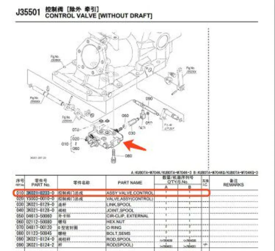 M704/854/954 Tractor Parts Control Valve Assembly Hydraulic Distributor 3K021-82330 3K02182330 M704 M704K M854K/954KQ M854 954
M704/854/954 Tractor Parts Control Valve Assembly Hydraulic Distributor 3K021-82330 3K02182330 M704 M704K M854K/954KQ M854 954