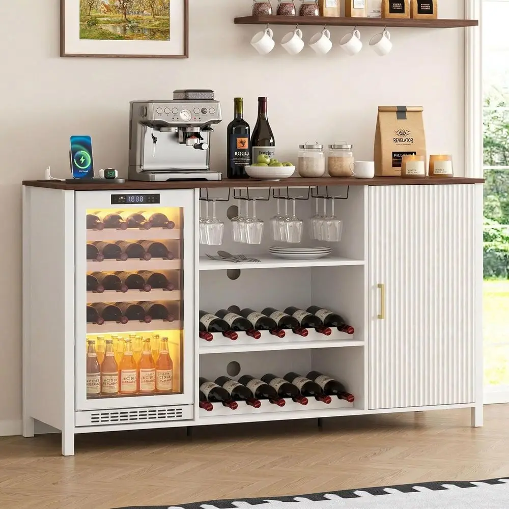 70" Large Coee Bar Cabinet with Power Outlet, Mini ridge Cabinet with Adjustable Shel Wine Rack Glass Holder Liquor Wine Bar Sto
70" Large Coee Bar Cabinet with Power Outlet, Mini ridge Cabinet with Adjustable Shel Wine Rack Glass Holder Liquor Wine Bar Sto
