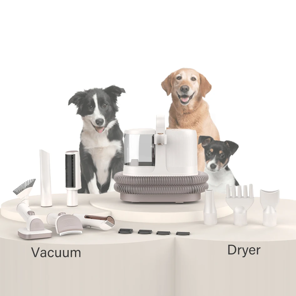 New Pet Hair Grooming Clipper Shedding/ Slicker Fur Remover Brush Dog and Cat Vacuum Cleaner and Dryer Set
New Pet Hair Grooming Clipper Shedding/ Slicker Fur Remover Brush Dog and Cat Vacuum Cleaner and Dryer Set