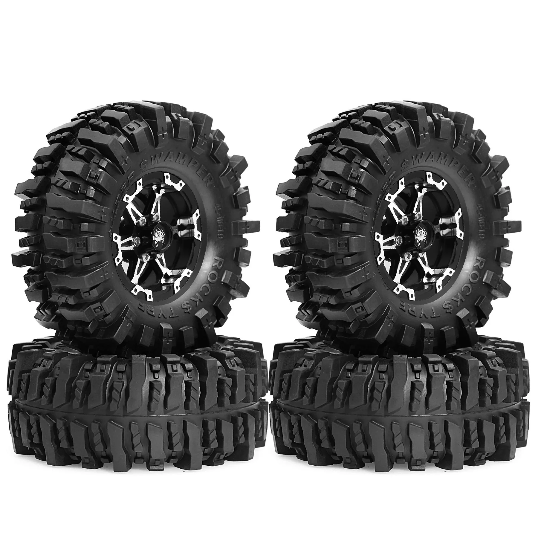 1.9 Beadlock Wheels and Tires for 1/10 Crawler Axial SCX10 SCX10 II SCX10 III AXI03007 SCX10 Pro VS4-10 Gen8 D90 VS4-10 MST CFX
1.9 Beadlock Wheels and Tires for 1/10 Crawler Axial SCX10 SCX10 II SCX10 III AXI03007 SCX10 Pro VS4-10 Gen8 D90 VS4-10 MST CFX