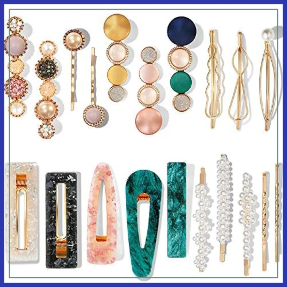 20 Pcs Pearl Acrylic Hair Clips Set, Cute Barrettes Bobby Pins, Boho Hair Accessories for Women Girls
20 Pcs Pearl Acrylic Hair Clips Set, Cute Barrettes Bobby Pins, Boho Hair Accessories for Women Girls