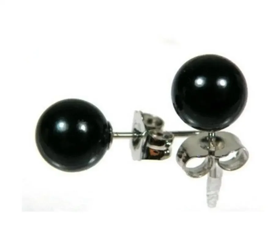 CHARMING PAIR OF TAHITIAN NATURAL 9.2MM BLACK LOOSE PEARL EARRING 14k/20
CHARMING PAIR OF TAHITIAN NATURAL 9.2MM BLACK LOOSE PEARL EARRING 14k/20