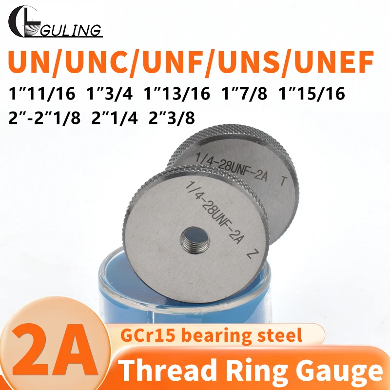 Набор калибровочных колец GULING1SET (1*GO+1*NOGO) 2A, американские, с мелкой резьбой, размеры: 1''11/16, 1''3/4, 1''13/16, 1''7/8, 1''15/16, 2''-2''1/8, 2''1/4, 2''3/8
Набор калибровочных колец GULING1SET (1*GO+1*NOGO) 2A, американские, с мелкой резьбой, размеры: 1''11/16, 1''3/4, 1''13/16, 1''7/8, 1''15/16, 2''-2''1/8, 2''1/4, 2''3/8