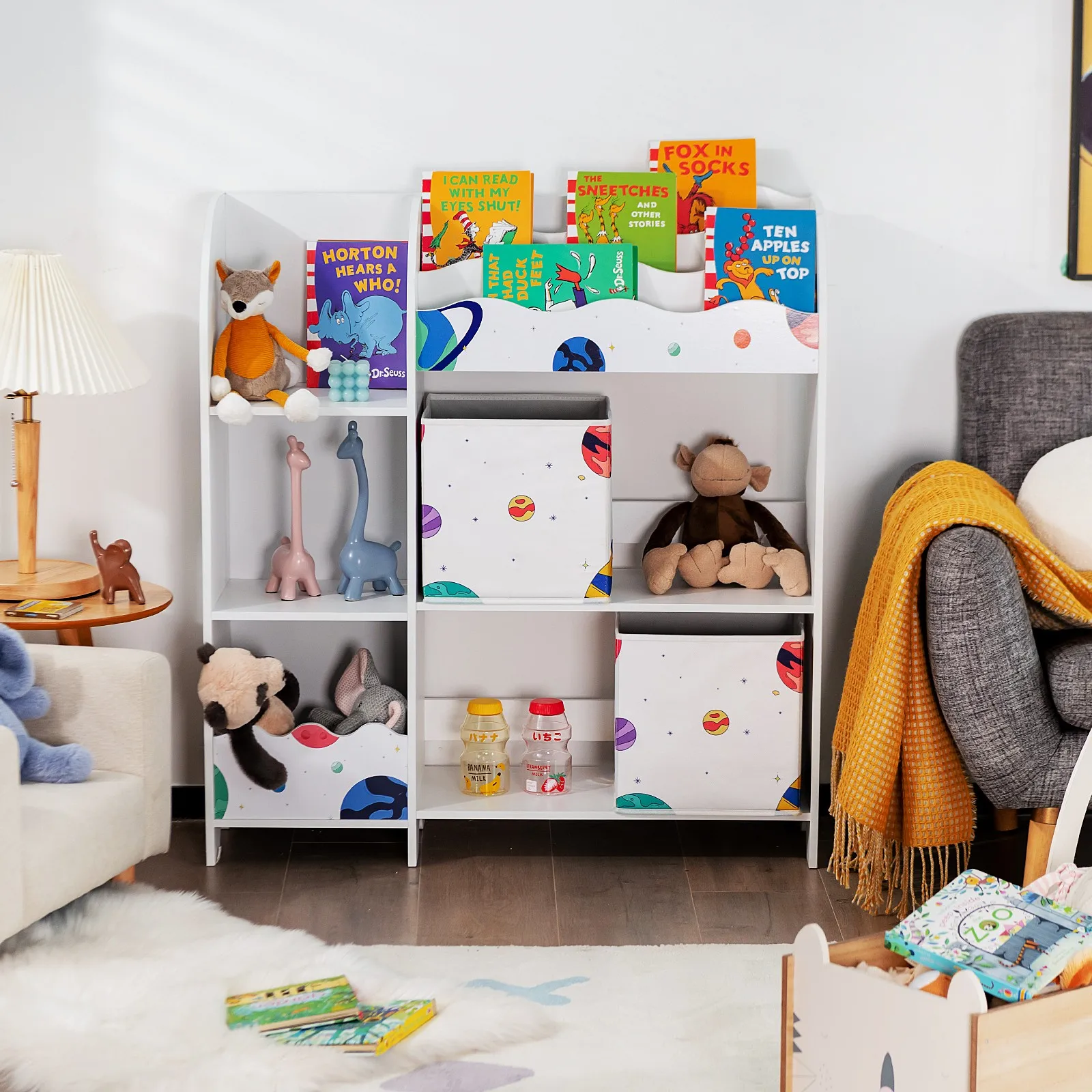Kids Toy and Book Organizer Wooden Children Storage Display Cabinet Bookshelf
Kids Toy and Book Organizer Wooden Children Storage Display Cabinet Bookshelf