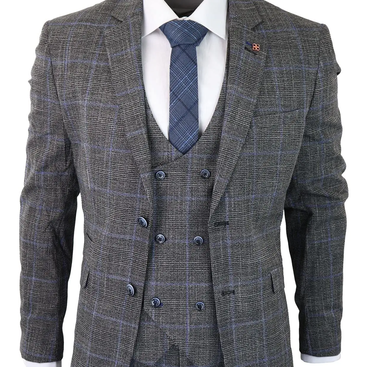 Grid 3Pcs Jacket Pants Vest Men's Suits Sets Grey Plaid Classic Wedding Clothing Notch Lapel Vintage Prom/Dinner Blazer Trousers
Grid 3Pcs Jacket Pants Vest Men's Suits Sets Grey Plaid Classic Wedding Clothing Notch Lapel Vintage Prom/Dinner Blazer Trousers