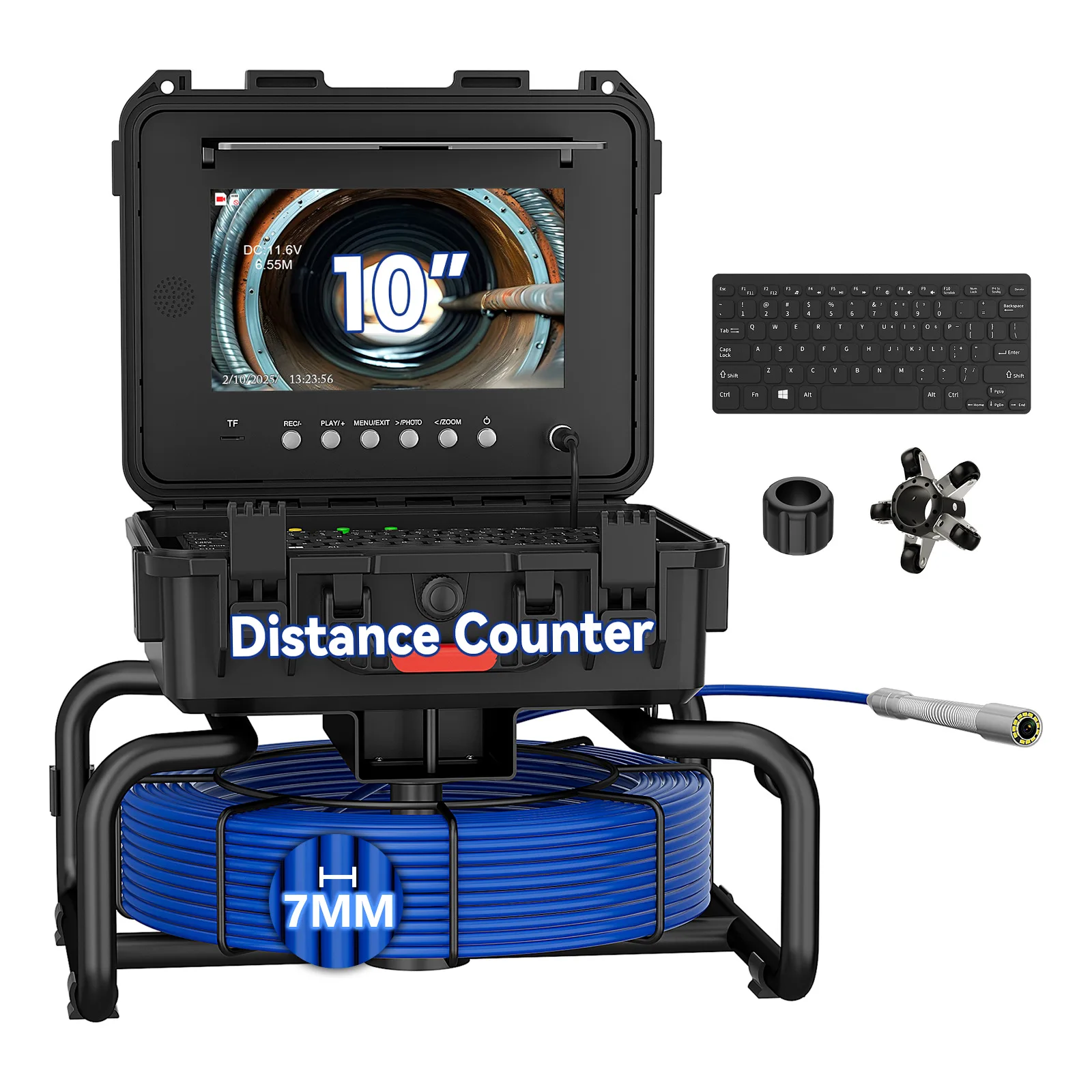 Pipe endoscope 10 inch pipe camera 23MM diameter waterproof camera municipal detection instrument
Pipe endoscope 10 inch pipe camera 23MM diameter waterproof camera municipal detection instrument