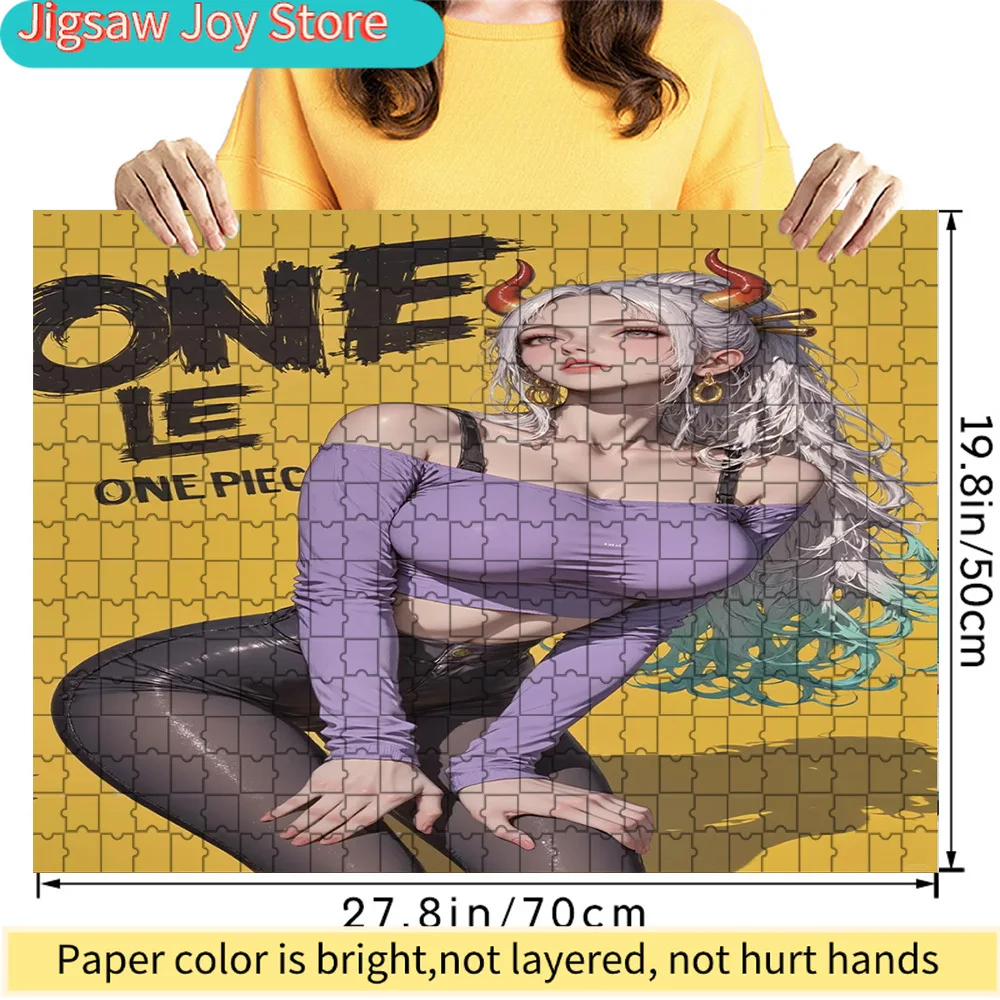 Premium Paper Jigsaw Puzzle Featuring One Piece Yamato Bold Purple Top and Leather Pants Artwork, 27.8x19.8 Inches Large Size DI
Premium Paper Jigsaw Puzzle Featuring One Piece Yamato Bold Purple Top and Leather Pants Artwork, 27.8x19.8 Inches Large Size DI