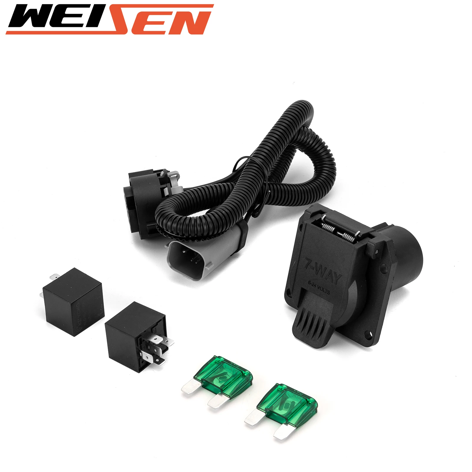 7-Way RV Blade Trailer Wiring Harness Connect Tail, Brake, Reverse, Turn Signals for 1999-2001 Ford F-250 350 450 550 Super Duty
7-Way RV Blade Trailer Wiring Harness Connect Tail, Brake, Reverse, Turn Signals for 1999-2001 Ford F-250 350 450 550 Super Duty