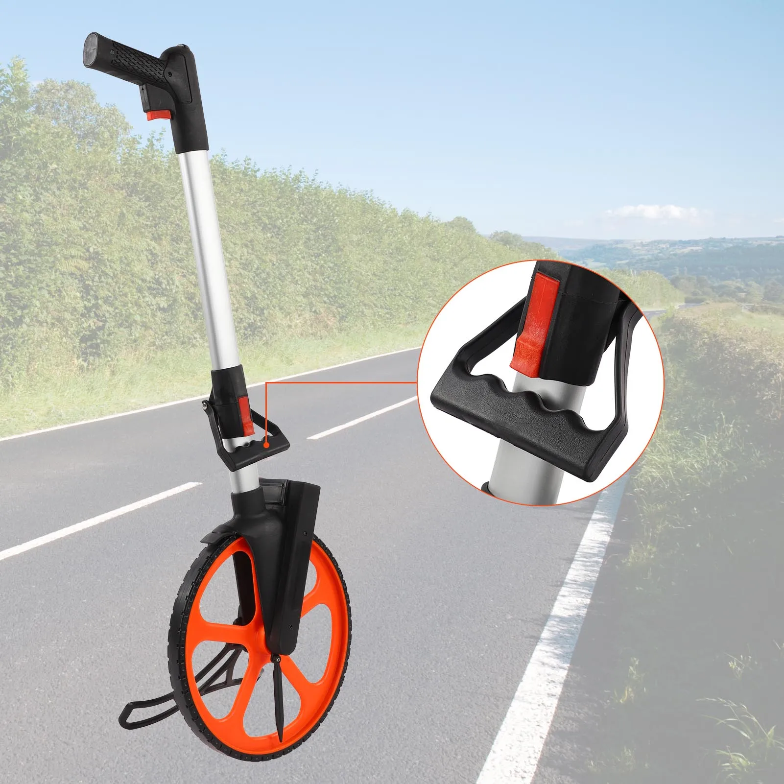 Meachanical Counter 0‑9999.9m/0‑9999.9ft Measuring Range Hand Measuring Wheel for Land Measure Distance Wheel
Meachanical Counter 0‑9999.9m/0‑9999.9ft Measuring Range Hand Measuring Wheel for Land Measure Distance Wheel