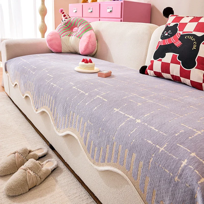 Chenille Irregular Sofa Mat Cartoon Colors Thicken Couch Cover Non-slip Corner Sofa Towel for Living Room Cream Home Protection
Chenille Irregular Sofa Mat Cartoon Colors Thicken Couch Cover Non-slip Corner Sofa Towel for Living Room Cream Home Protection