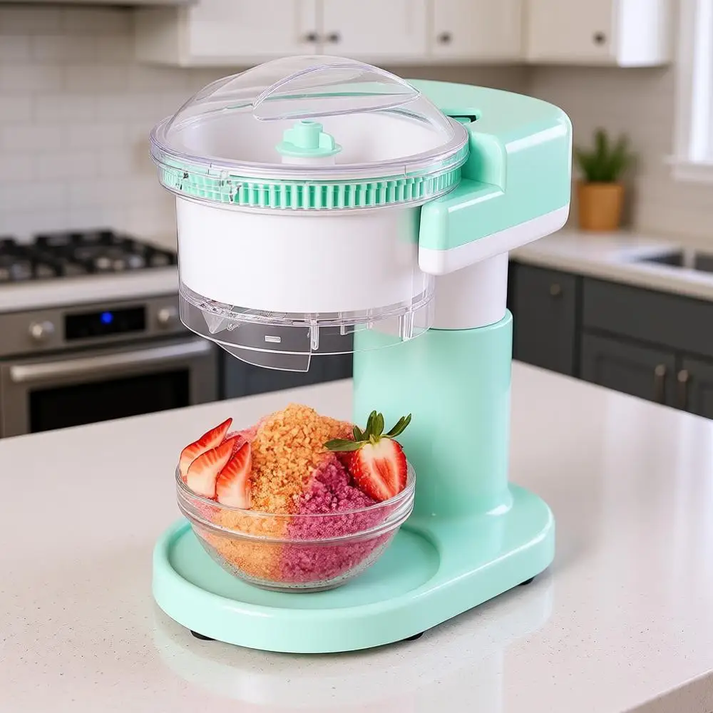 Shaved Ice Maker - Dessert Maker or Cones, Slushies, Cocktails & More - Easy to Use & Clean - Space-Saving Design - Aqua
Shaved Ice Maker - Dessert Maker or Cones, Slushies, Cocktails & More - Easy to Use & Clean - Space-Saving Design - Aqua