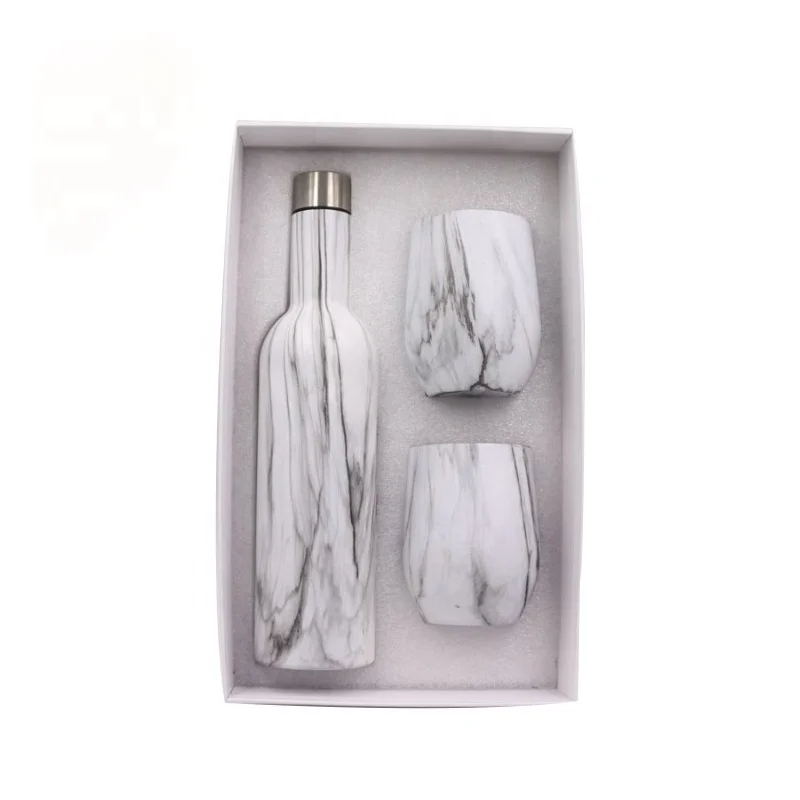 Wholesale stainless steel vacuum insulated 2 wine tumbler and wine bottle gift set in box
Wholesale stainless steel vacuum insulated 2 wine tumbler and wine bottle gift set in box