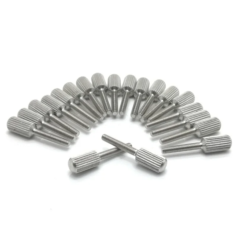 10PCS GB836 Stainless Steel Knurled Thumb Screws M1.6-M6 Small Head Hand Tighten Screw Curtain Lock Fixing Fasteners
10PCS GB836 Stainless Steel Knurled Thumb Screws M1.6-M6 Small Head Hand Tighten Screw Curtain Lock Fixing Fasteners