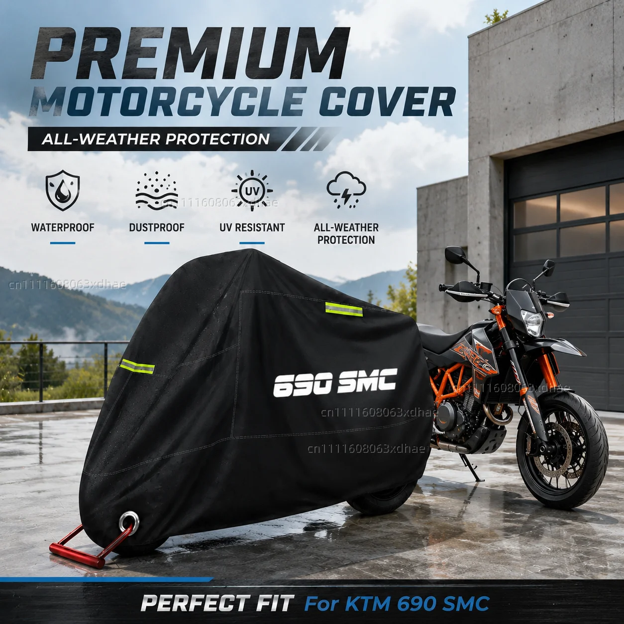 Premium Motorcycle Cover All Weather Dust Rain UV Protection 190T Oxford Cloth For For KTM 690 SMC R 690 ENDURO R 2019-2026
Premium Motorcycle Cover All Weather Dust Rain UV Protection 190T Oxford Cloth For For KTM 690 SMC R 690 ENDURO R 2019-2026