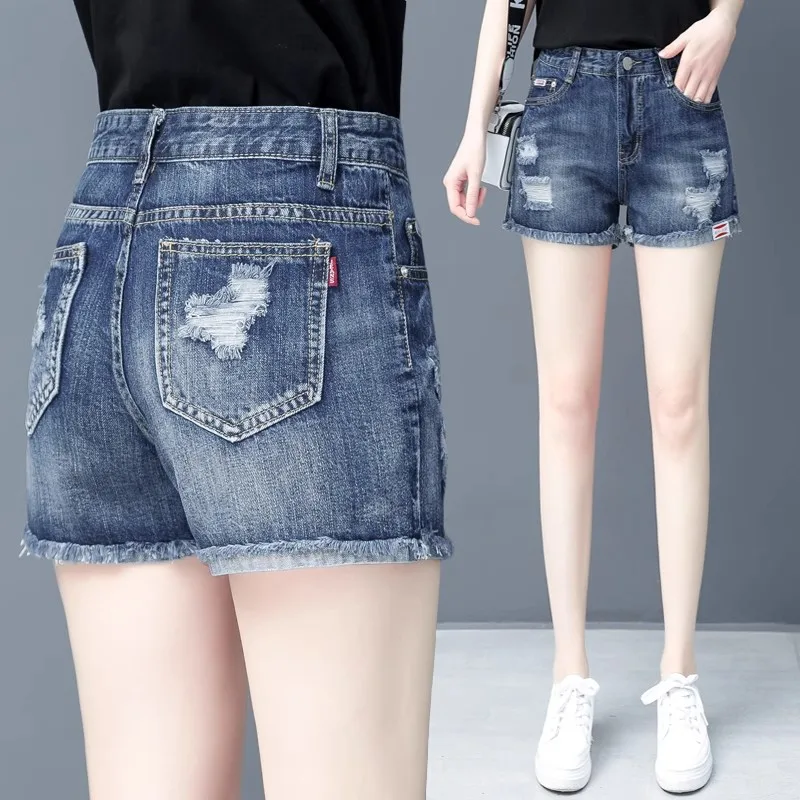 High Waist Short Jeans Women's Summer New Style Thin Shorts Casual Hot Pants Torn Denim Spring Autumn High Waist Shorts
High Waist Short Jeans Women's Summer New Style Thin Shorts Casual Hot Pants Torn Denim Spring Autumn High Waist Shorts