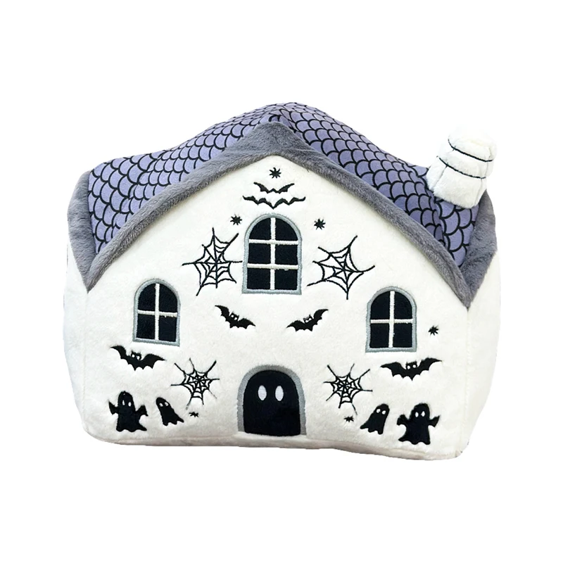 Новый забавный фэнтезийный дом с привидениями на Хэллоуин, плюшевые игрушки, мягкий мультяшный дом, кукла, кавайный декор для комнаты, милый детский игровой реквизит
Новый забавный фэнтезийный дом с привидениями на Хэллоуин, плюшевые игрушки, мягкий мультяшный дом, кукла, кавайный декор для комнаты, милый детский игровой реквизит