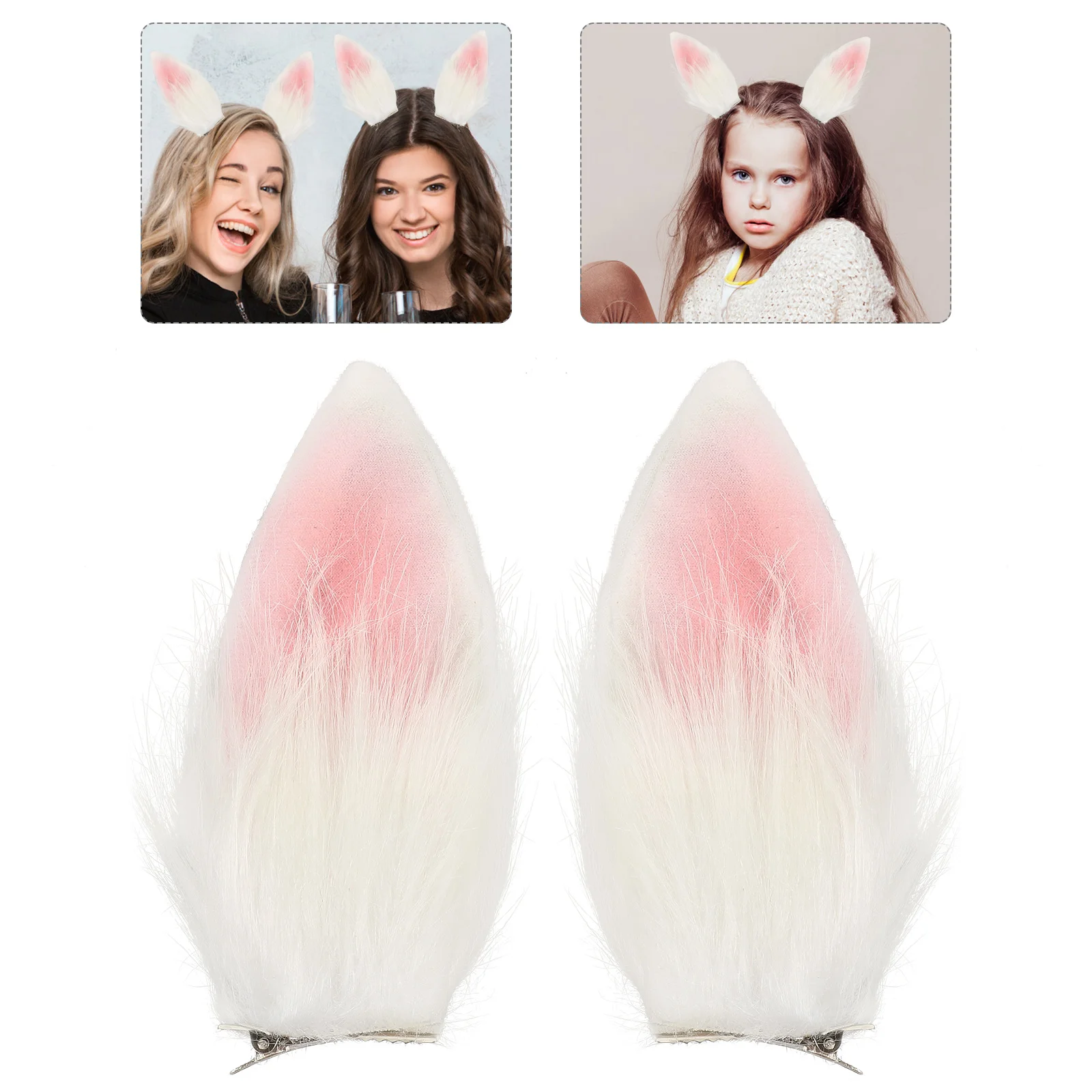 Bunny Ear Hair Clip Headband Costumes Accessory Multicolor Party Clasps Plush Bows for Women's
Bunny Ear Hair Clip Headband Costumes Accessory Multicolor Party Clasps Plush Bows for Women's