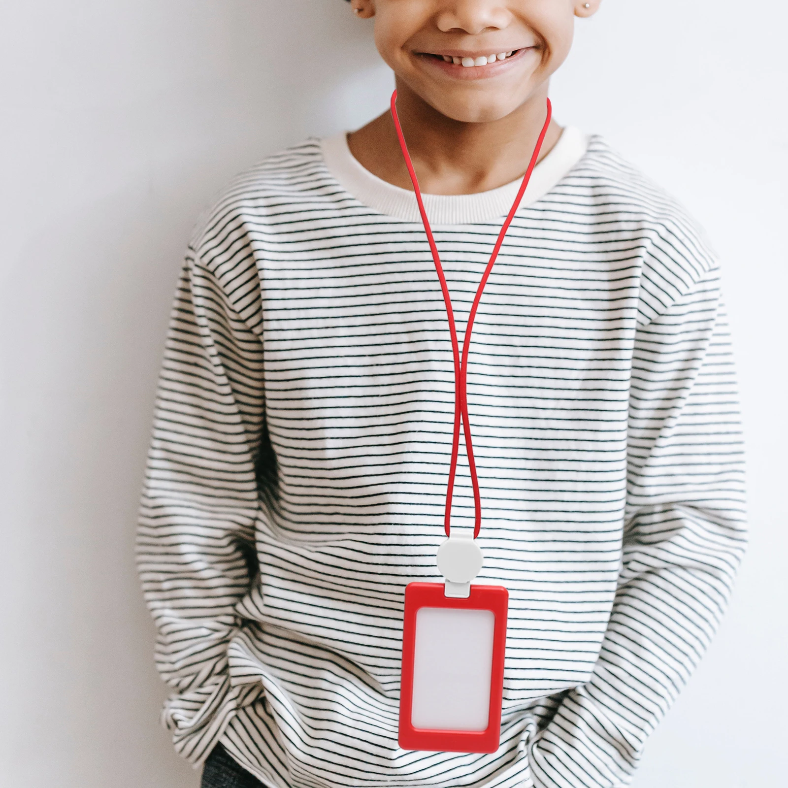 Badge Lanyard Red White Cotton Rope Retractable Key Rings Staff ID Cards Holder Card Sleeve Protective Case Student Bus Cards
Badge Lanyard Red White Cotton Rope Retractable Key Rings Staff ID Cards Holder Card Sleeve Protective Case Student Bus Cards