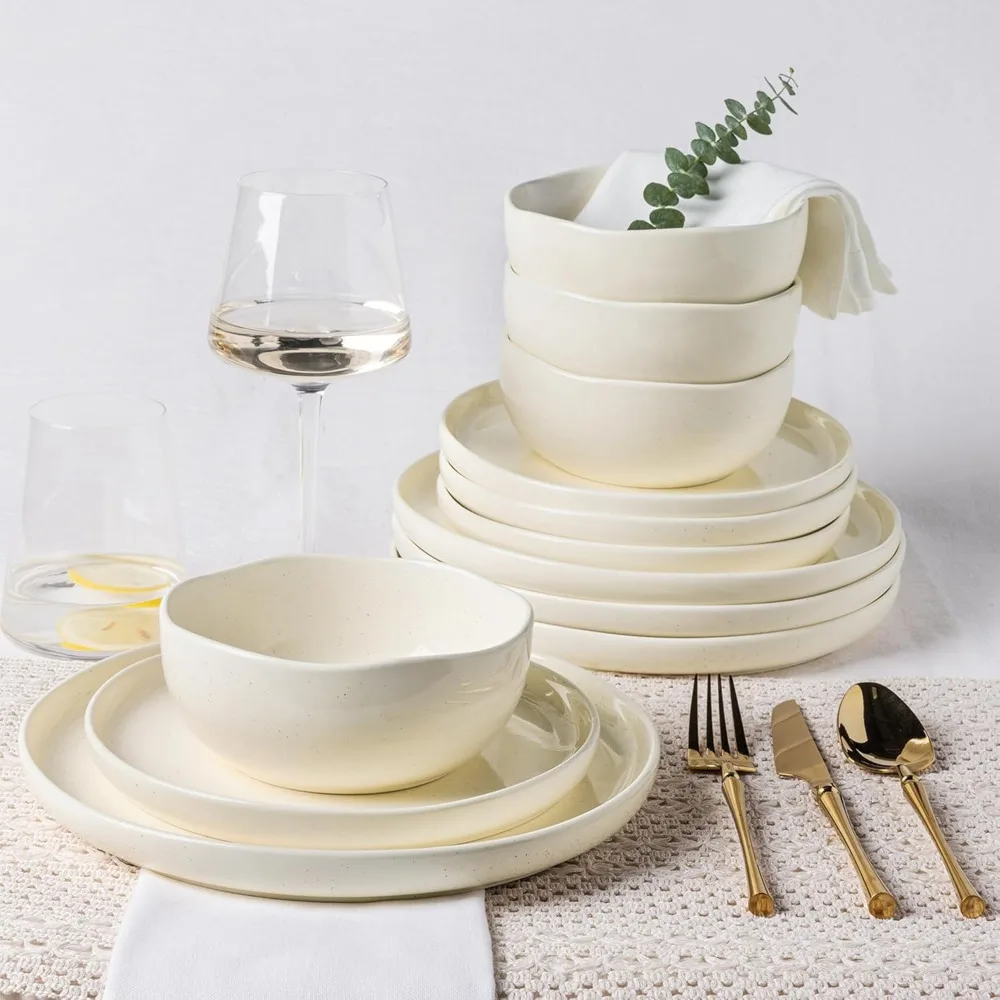 ceramic dinnerware sets for 4, 12 pieces porcelain lightweight plates and bowls sets, scratch resistant dish set, oven & microw
ceramic dinnerware sets for 4, 12 pieces porcelain lightweight plates and bowls sets, scratch resistant dish set, oven & microw