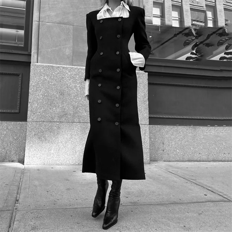 Women winter coats 2025 winter new double breasted slim fit women's windbreaker wool blend long women's trench coat y2k jacket
Women winter coats 2025 winter new double breasted slim fit women's windbreaker wool blend long women's trench coat y2k jacket