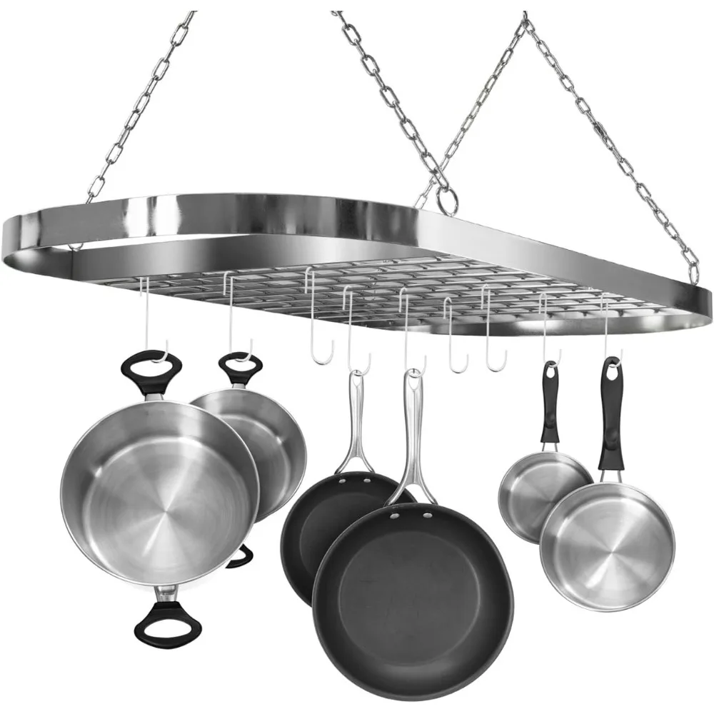 Стойка для кастрюль и сковородок на потолок с крючками-декоративная овальная стойка для хранения-многоцелевой органайзер для дома
Стойка для кастрюль и сковородок на потолок с крючками-декоративная овальная стойка для хранения-многоцелевой органайзер для дома